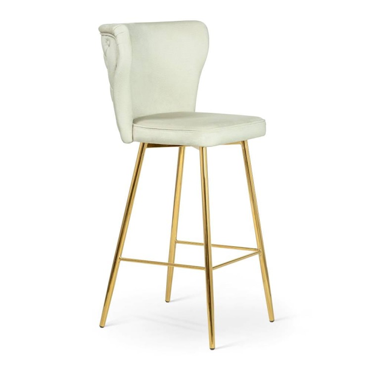 Upholstered Bar Stool with Quilting Modena in two sizes2