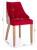 Claro Bucket Modern Chair solid wood, custom textile5