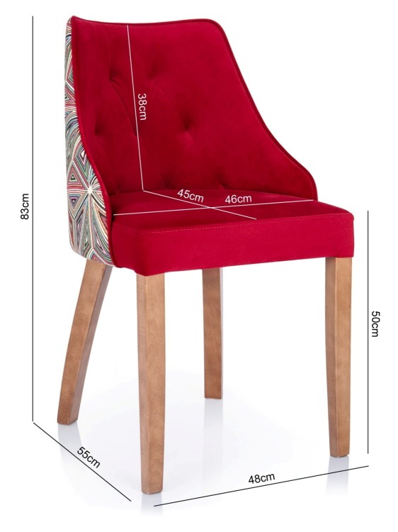 Liora Dining Chair – Modern Wooden Bucket Design