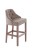 Sissi- Bar Stoll, Upholstered with Wooden Legs Elegant Stool18