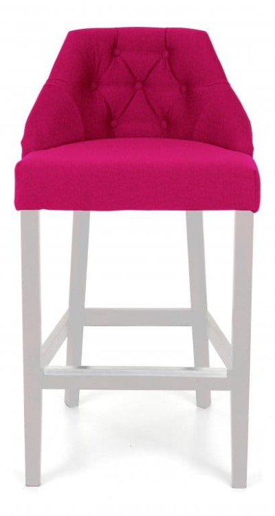 Sissi- Bar Stoll, Upholstered with Wooden Legs Elegant Stool25