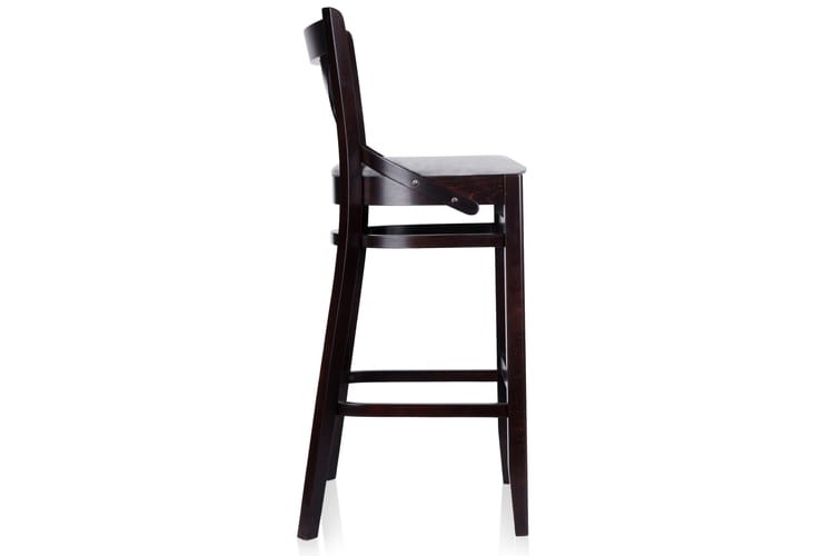 Windsor – Wooden Bar Stool with Upholstered Seat