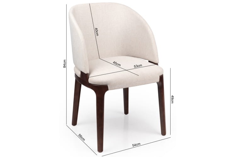 Elora Dining Chair – Modern Wooden Bucket Design