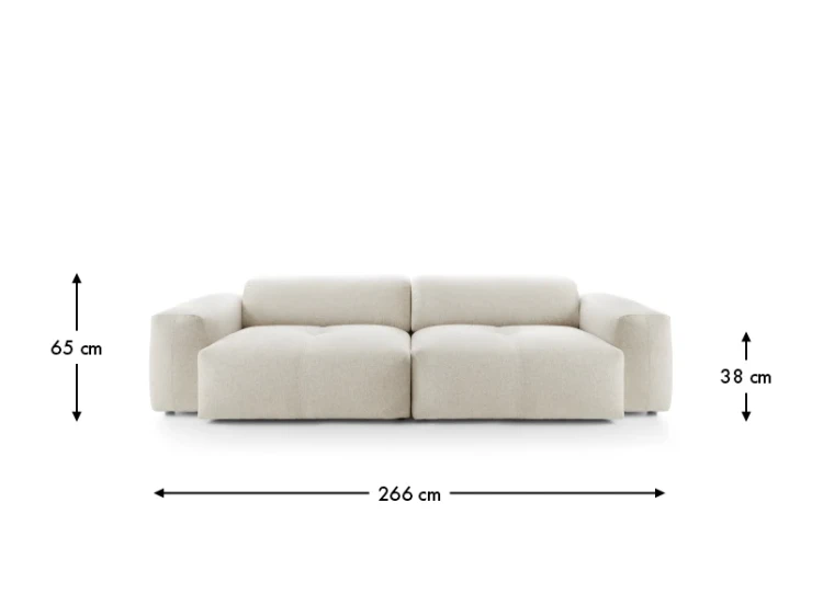CALM- 2-seater Sofa Glamour Upholstered and Stylish by MEK Design5