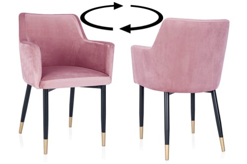 Renee Swivel Dining Chair Modern Custom Made1