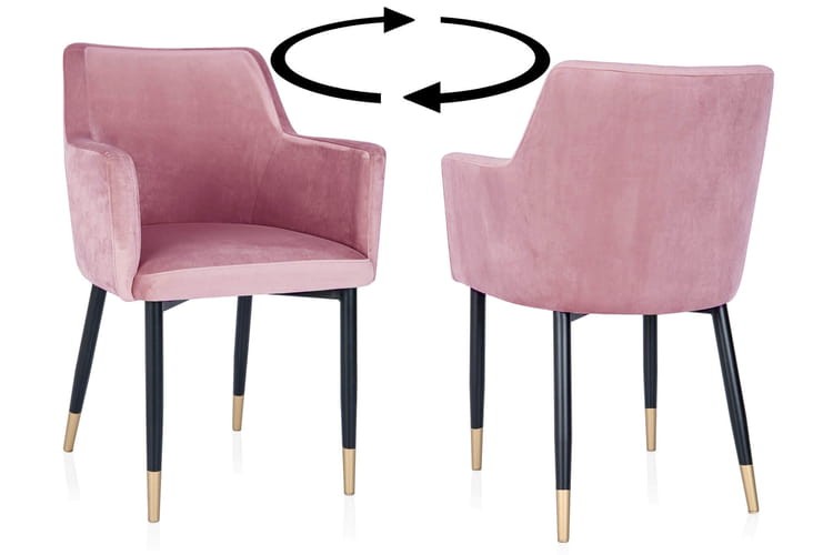 Renee Swivel Dining Chair Modern Custom Made1