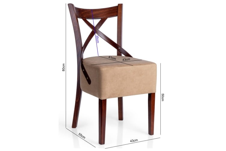 Dining Chair Henry - Upholstered Seat, Solid Beech Wood Frame5