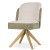 Beetle Supreme- Luxury Swivel Chair, Oak Base, Upholstered1