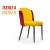 Highbury Two‑Tone Swivel Dining Chair