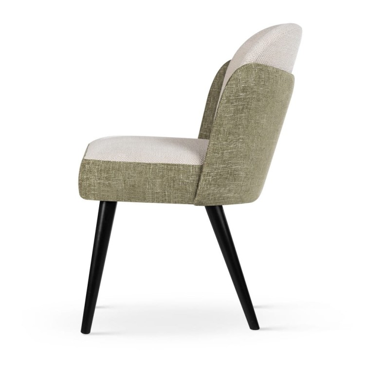 Beetle Supreme Wooden Legs Luxury Upholstered Chair 3