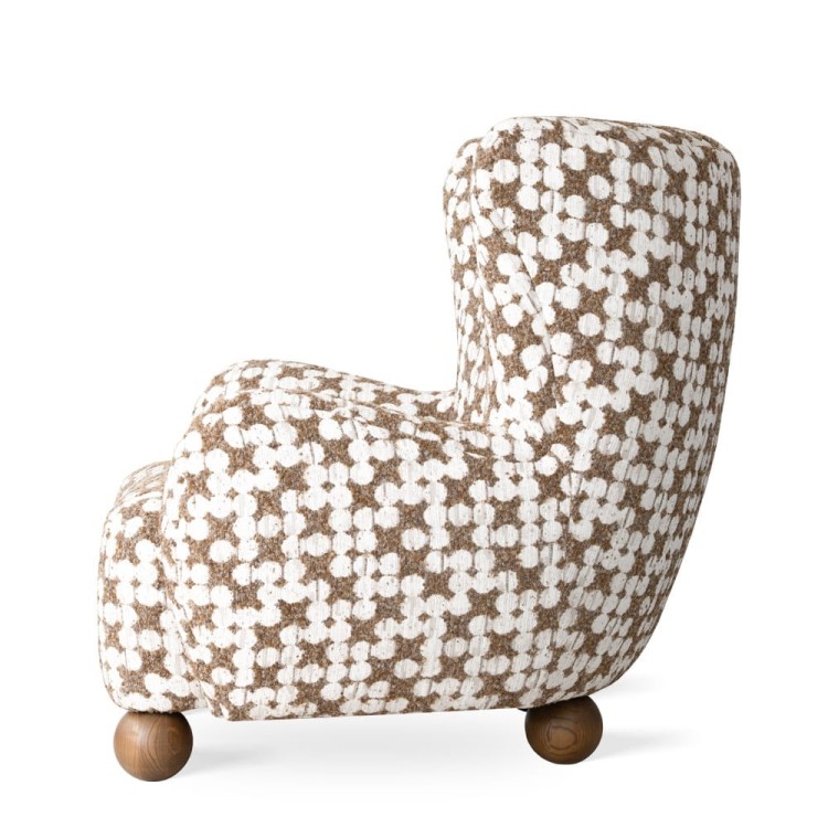 YOKO DESIGNER LOUNGE ARMCHAIR UPHOLSTERED CUSTOM MADE WOODEN LEGS2