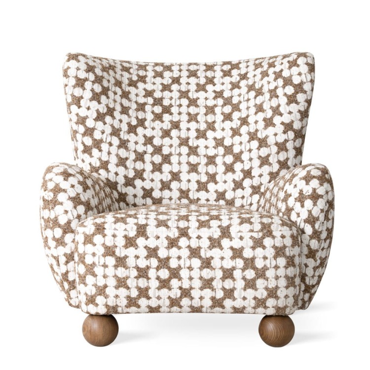 YOKO DESIGNER LOUNGE ARMCHAIR UPHOLSTERED CUSTOM MADE WOODEN LEGS3
