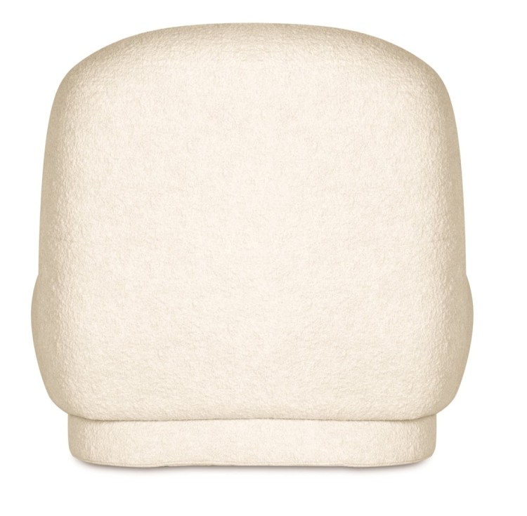 Baloon Swivel Armchair Upholstered Japandi Style4