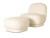 Baloon Swivel Armchair Upholstered Japandi Style5