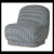 Baloon Swivel Armchair Upholstered Japandi Style6