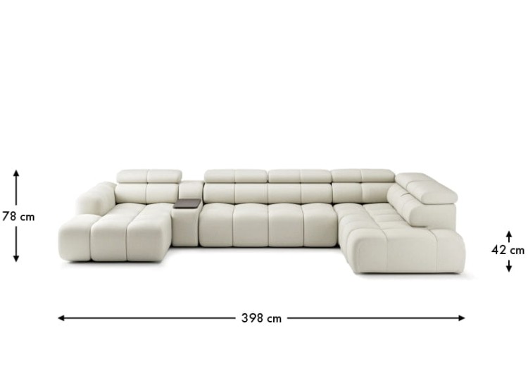 Bloom Luxury 5 Seater Corner Sofa with electric seat extension Upholstered4