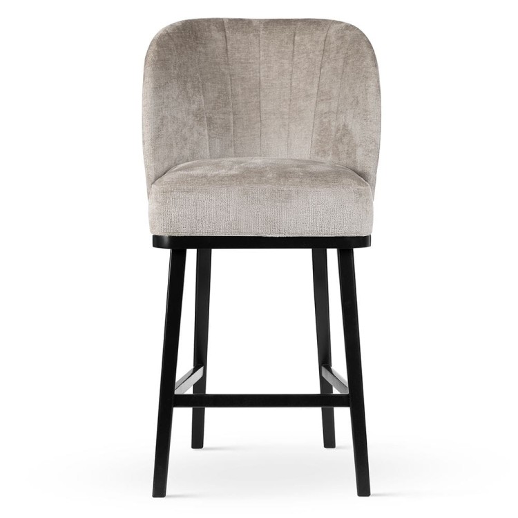 SHELLY SUPREME BAR STOOL UPHOLSTERED SOLID WOOD LEGS2