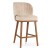 SHELLY SUPREME BAR STOOL UPHOLSTERED SOLID WOOD LEGS3