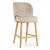 SHELLY SUPREME BAR STOOL UPHOLSTERED SOLID WOOD LEGS5