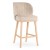 SHELLY SUPREME BAR STOOL UPHOLSTERED SOLID WOOD LEGS7