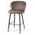 SHELLY SUPREME BAR STOOL BESPOKE UPHOLSTERED STEEL LEGS 1