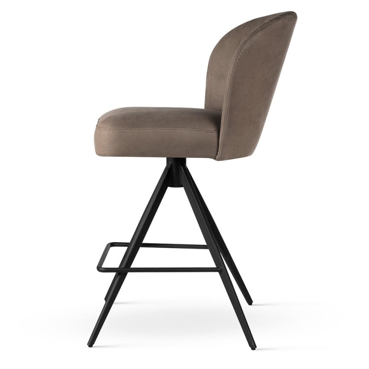 SHELLY SUPREME SWIVEL BAR STOOL BESPOKE UPHOLSTERED 1