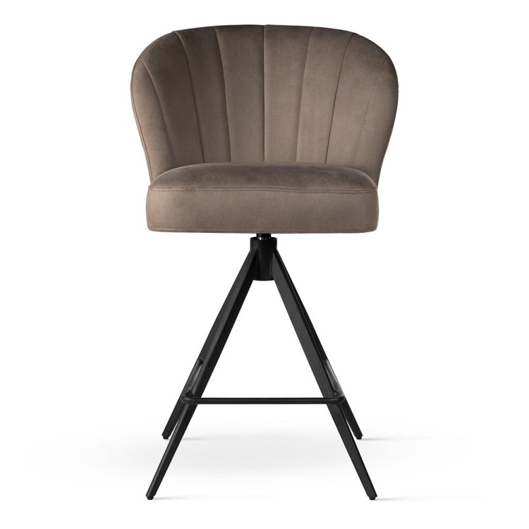 SHELLY SUPREME SWIVEL BAR STOOL BESPOKE UPHOLSTERED 3