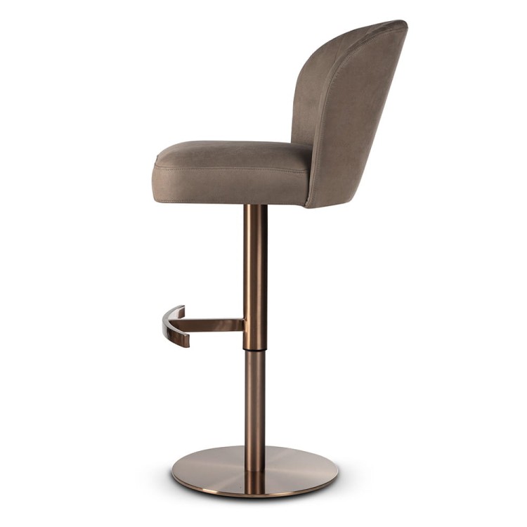 SHELLY SUPREME BAR STOOL BESPOKE UPHOLSTERED GLAMOUR HANDCRAFTED3