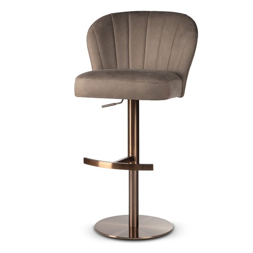 SHELLY SUPREME BAR STOOL BESPOKE UPHOLSTERED GLAMOUR HANDCRAFTED1
