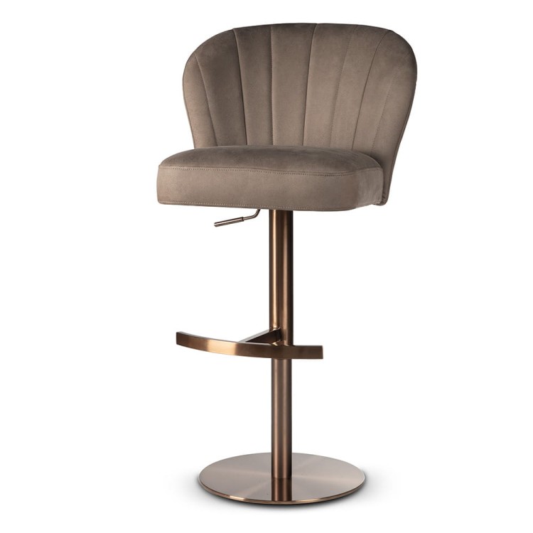 SHELLY SUPREME BAR STOOL BESPOKE UPHOLSTERED GLAMOUR HANDCRAFTED1