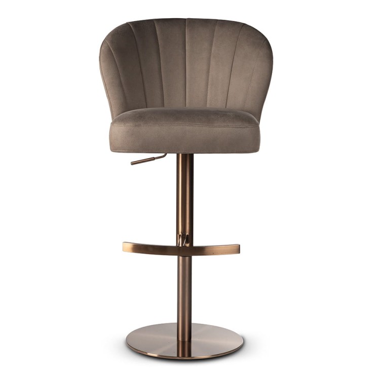 SHELLY SUPREME BAR STOOL BESPOKE UPHOLSTERED GLAMOUR HANDCRAFTED4