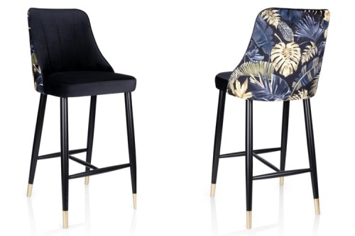 Nat Elegant Bar Stool Bespoke Upholstery 2
