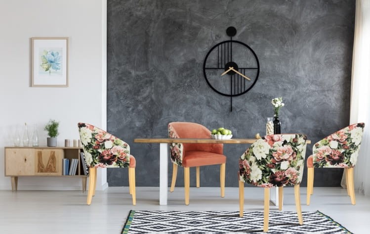 ROMEO RETRO DINING CHAIR UPHOLSTERED SOLID WOOD2