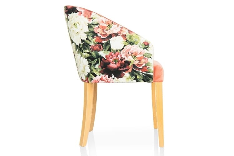 ROMEO RETRO DINING CHAIR UPHOLSTERED SOLID WOOD4