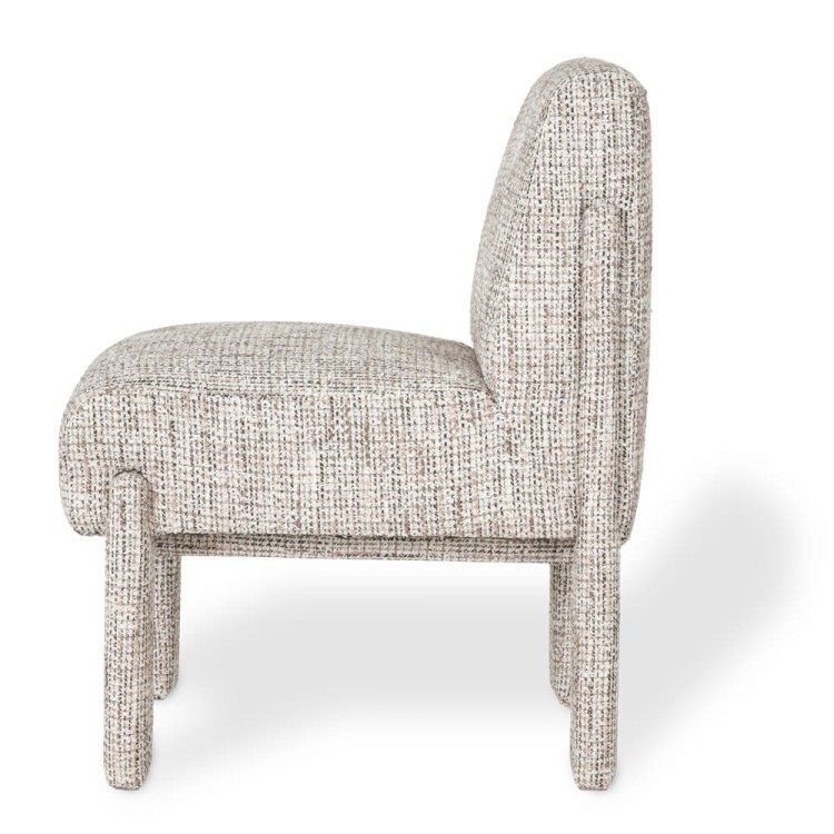 Bucky Boucle  Chair Modern and Elegance Upholstered Dining Chair 3