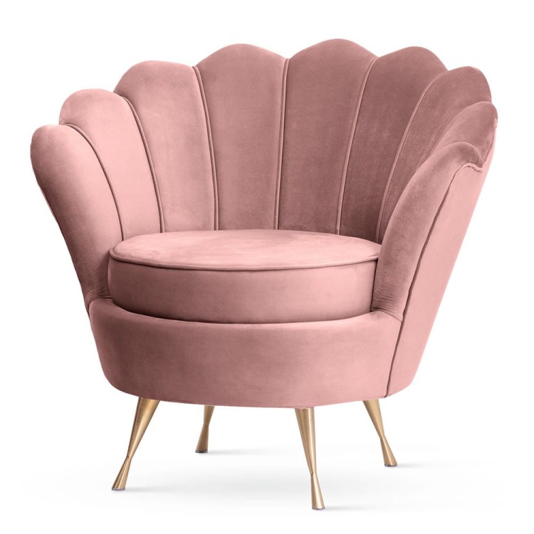 SHELLY ARMCHAIR GLAMOUR AND STYLISH  Legs or Swivel  base 360 degree4