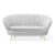 SHELLY GLAMOUR 2-seater or 3- seater SOFA Comfortable Couch- grey