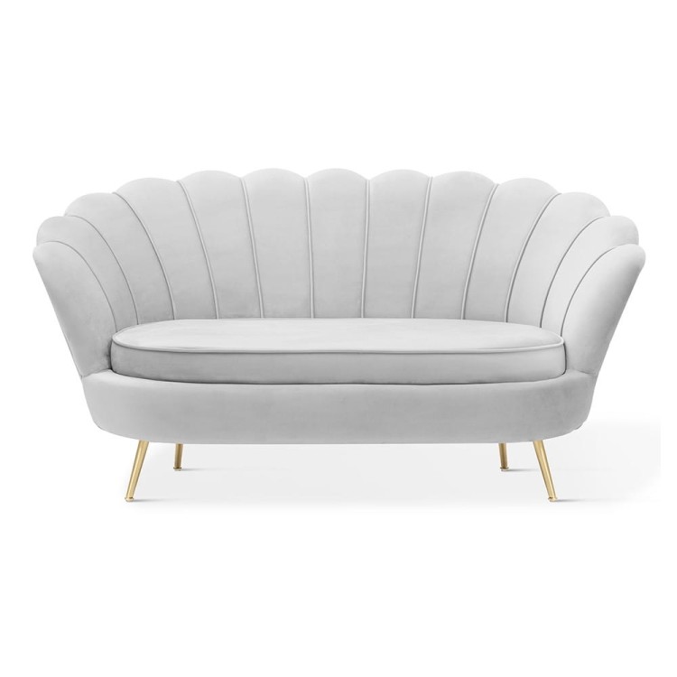 SHELLY GLAMOUR 2-seater or 3- seater SOFA Comfortable Couch- grey