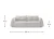 Camden Sofa Upholstered Designer Comfortable Recliner Sofa Bed with Electric Seat Extension- dimension