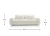 Donut Sofa Bed with Container Upholstered Designer - dimension