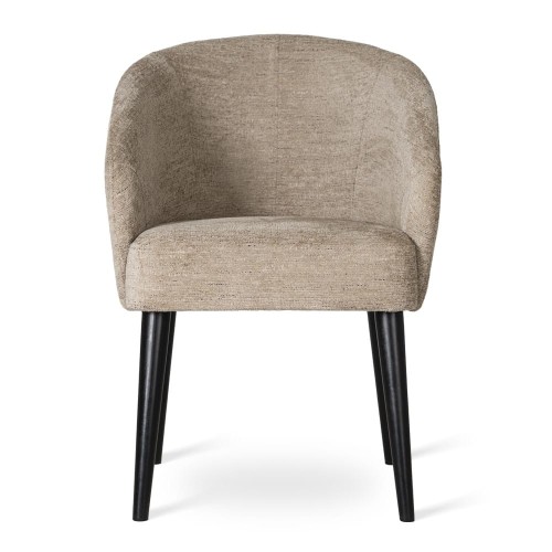 Milano Supreme Chair Designer Upholstered Wooden Legs Dining Chair1
