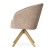 MILANO Supreme Swivel Chair Wooden base or Steel Upholstered  Designer Dining Chair5