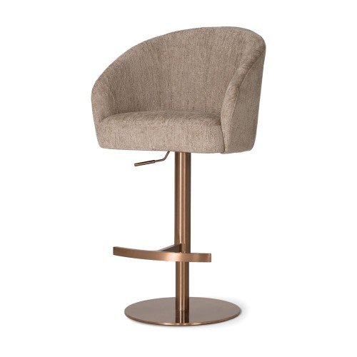 Milano Supreme Bar Stool Premium Upholstered Stool with Base  Round
