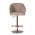 Milano Supreme Bar Stool Premium Upholstered Stool with Base Cross or Round-rose gold
