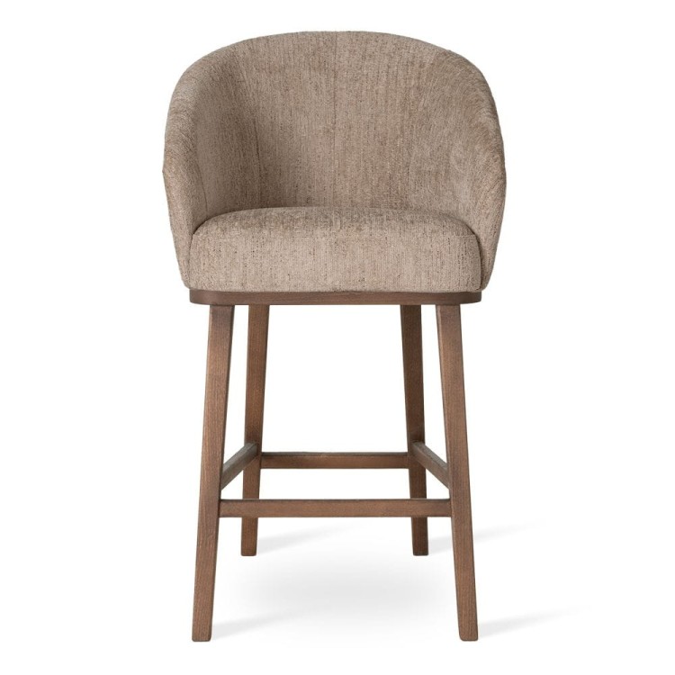 Milano Supreme Solid Wood Bar Stool Upholstered Stool Premium Designer2