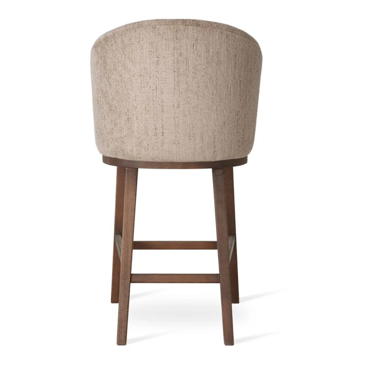 Milano Supreme Solid Wood Bar Stool Upholstered Stool Premium Designer4