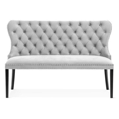 Madame Bench Glamour Upholstered Chesterfield-style bench with quilted backrest1