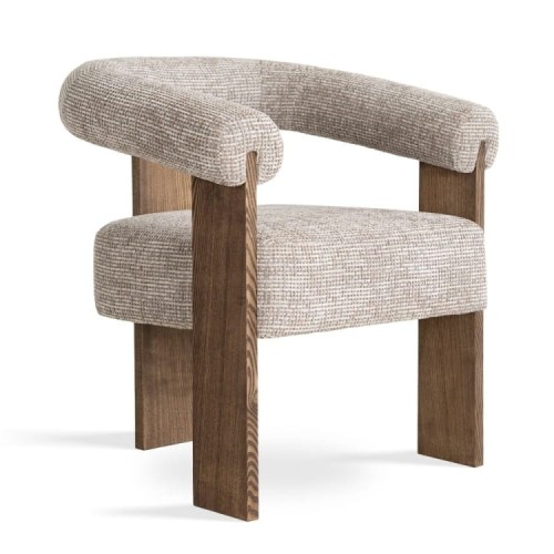 Selvio Chair Wooden Upholstered Dining Chair Contemporary Handcrafted1