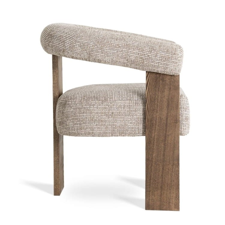 Selvio Chair Wooden Upholstered Dining Chair Contemporary Handcrafted5