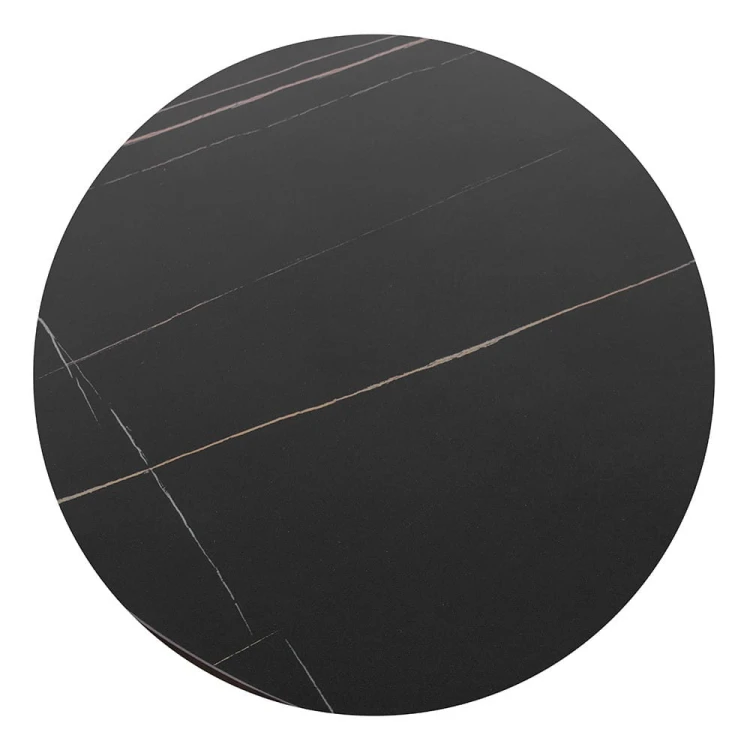 Sorrento Round Table Stylish and Contemporary Dining Table Brushed Gold Leg2